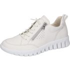 Waldlaufer kényelmi fűzős cipzáras cipő H-Birdy bőr fehér