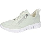 Waldlaufer kényelmi fűzős cipzáras cipő H-Birdy bőr mentazöld