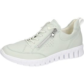   Waldlaufer kényelmi fűzős cipzáras cipő H-Birdy bőr mentazöld