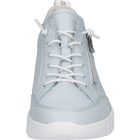 Waldlaufer kényelmi fűzős cipzáras cipő H-Birdy bőr világoskék