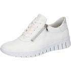 Waldlaufer kényelmi fűzős cipzáras cipő H-Birdy bőr fehér