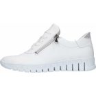 Waldlaufer kényelmi fűzős cipzáras cipő H-Birdy bőr fehér