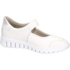 Waldlaufer Ortho Tritt tépőzáras balerina H-Birdy bőr/sztreccs fehér ezüst