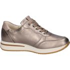 Waldlaufer kényelmi fűzős cipő H-Agnes bőr bronz arany