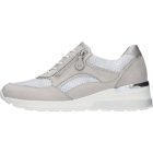 Waldlaufer kényelmi fűzős cipzáras cipő H-Clara nubuk drapp szürke