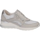 Waldlaufer kényelmi fűzős cipzáras cipő H-Clara nubuk drapp szürke