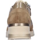 Waldlaufer kényelmi fűzős cipzáras cipő H-Clara velúr/bőr barna drapp