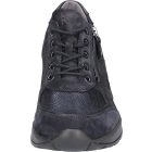 Waldlaufer kényelmi fűzős cipzáras cipő H-Clara velúr/nubuk kék