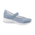 Waldlaufer Ortho Tritt tépőzáras balerina H-Clara nubuk/sztreccs kék