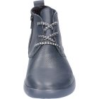 Waldlaufer kényelmi fűzős cipzáras bokacsizma H-Cloé bőr kék