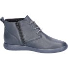 Waldlaufer kényelmi fűzős cipzáras bokacsizma H-Cloé bőr kék