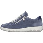 Waldlaufer kényelmi fűzős cipzáras cipő H-Teresa velúr kék