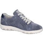 Waldlaufer kényelmi fűzős cipzáras cipő H-Teresa velúr kék