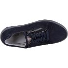 Waldlaufer kényelmi fűzős cipzáras cipő H-Teresa velúr sötétkék