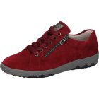 Waldlaufer kényelmi fűzős cipzáras cipő H-Teresa velúr piros