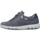 Waldlaufer TEX kényelmi fűzős cipzáras cipő H-Teresa velúr kék