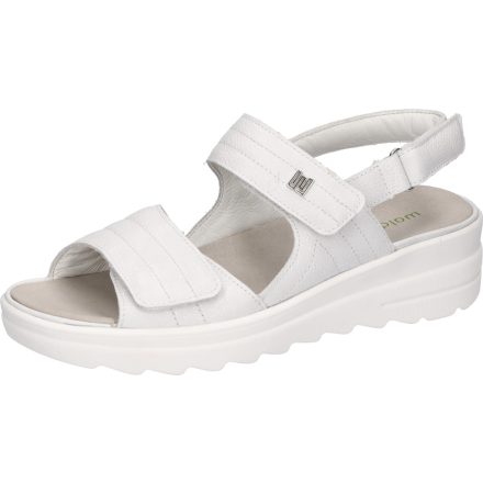 Waldlaufer kényelmi tépőzáras szandál H-Izzy bőr törtfehér