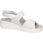 Waldlaufer kényelmi tépőzáras szandál H-Izzy bőr törtfehér