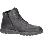 Waldlaufer kényelmi fűzős cipzáras bokacsizma H-Lino bőr fekete