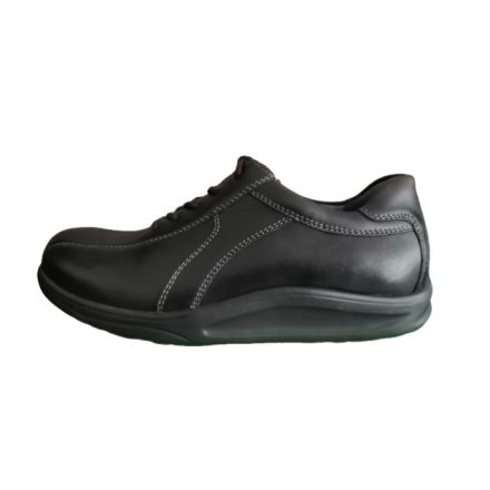 Waldlaufer dynamic gördülő talpú fűzős cipő Hopkin bőr fekete