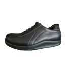 Waldlaufer dynamic gördülő talpú fűzős cipő Hopkin bőr fekete