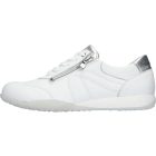 Waldlaufer kényelmi fűzős cipzáras cipő H-Poppy szarvasbőr fehér ezüst