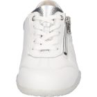 Waldlaufer kényelmi fűzős cipzáras cipő H-Poppy szarvasbőr fehér ezüst