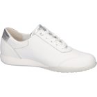 Waldlaufer kényelmi fűzős cipzáras cipő H-Poppy szarvasbőr fehér ezüst