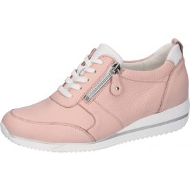   Waldlaufer kényelmi fűzős cipzáras cipő Himona szarvasbőr rózsaszín fehér