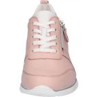 Waldlaufer kényelmi fűzős cipzáras cipő Himona szarvasbőr rózsaszín fehér