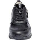 Waldlaufer kényelmi fűzős cipzáras cipő Himona bőr/lakkbőr fekete