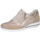 Waldlaufer kényelmi fűzős cipzáras cipő Himona nubuk/bőr bézs drapp