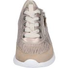 Waldlaufer kényelmi fűzős cipzáras cipő Himona nubuk/bőr bézs drapp