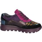 Waldlaufer kényelmi fűzős cipzáras cipő H-Ajala velúr/bőr/lakkbőr/textil színes