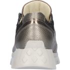 Waldlaufer kényelmi fűzős cipzáras cipő H-Ajala bőr/velúr bézs drapp bronz