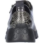 Waldlaufer Ortho Tritt fűzős cipzáras cipő H-Ajala velúr/lakkbőr/sztreccs szürke fekete