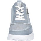 Waldlaufer Ortho Tritt fűzős cipzáras cipő H-Ajala nubuk/sztreccs világoskék