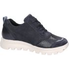 Waldlaufer Ortho Tritt fűzős cipzáras cipő H-Ajala velúr/bőr/sztreccs kék