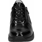 Waldlaufer dynamic gördülő talpú fűzős cipzáras cipő H-Sonja lakkbőr fekete