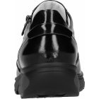 Waldlaufer dynamic gördülő talpú fűzős cipzáras cipő H-Sonja lakkbőr fekete