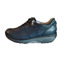   Waldlaufer dynamic gördülő talpú fűzős cipzáras cipő H-Sonja szarvasbőr kék