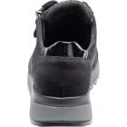 Waldlaufer Ortho Tritt fűzős cipzáras Hiroko-Soft nubuk/sztreccs/lakkbőr fekete