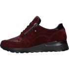 Waldlaufer Ortho Tritt fűzős cipzáras cipő Hiroko velúr/lakkbőr/sztreccs bordó