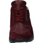 Waldlaufer Ortho Tritt fűzős cipzáras cipő Hiroko velúr/lakkbőr/sztreccs bordó