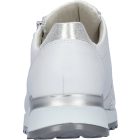Waldlaufer Ortho Tritt fűzős cipzáras cipő Hiroko bőr/sztreccs fehér ezüst