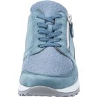 Waldlaufer Ortho Tritt fűzős cipzáras cipő Hiroko-Soft nubuk/sztreccs kék fehér