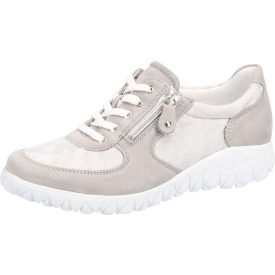   Waldlaufer Ortho Tritt fűzős cipzáras cipő Havy-Soft sztreccs/velúr szürke